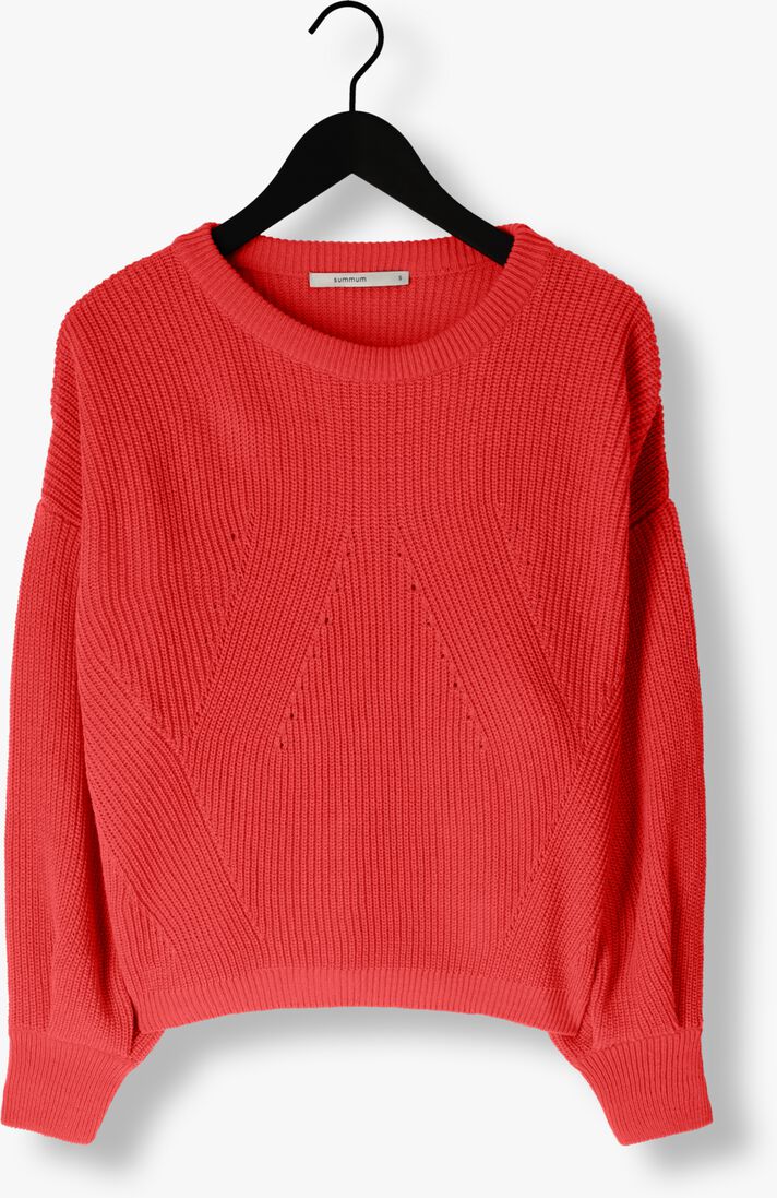 SUMMUM koraal summum trui balloon sleeve sweater acrylic knit