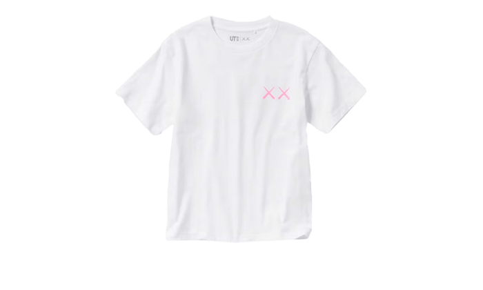 Uniqlo T-Shirt KAWS Pink Graphic