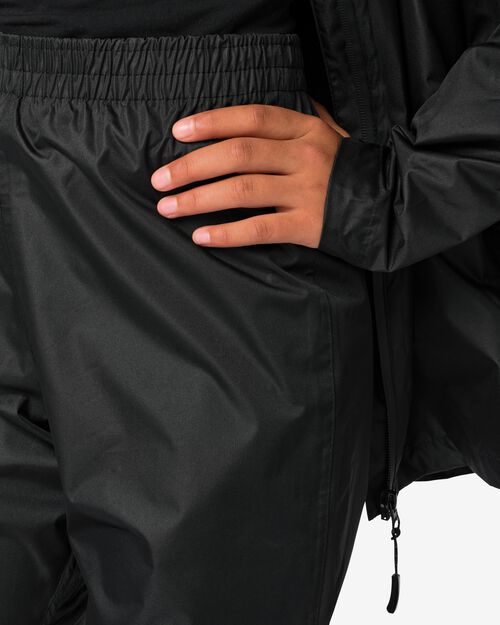 pantalon de pluie pour enfant léger imperméable noir