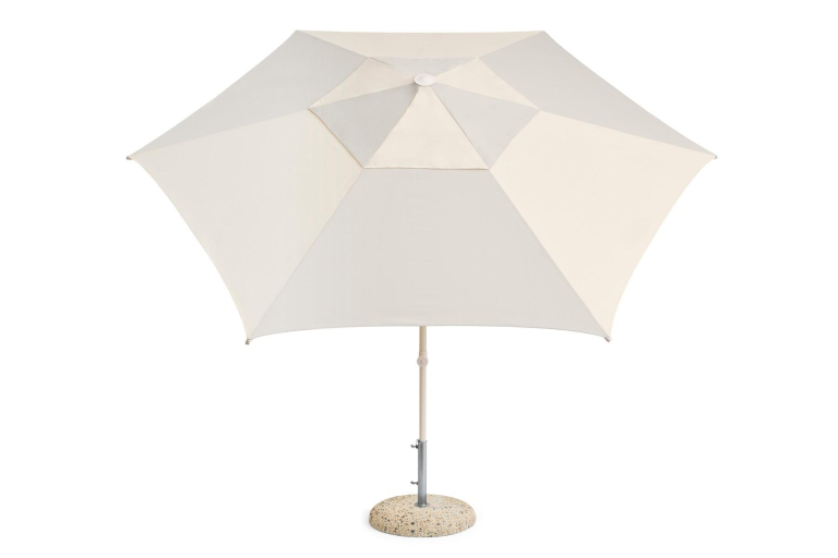 Hay Terrazza parasol zeshoek groen en donkergroen