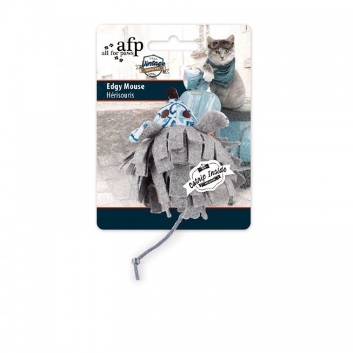 Rato de pelúcia vintage e estiloso da AFP para gatos