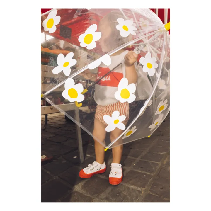Mathilde Cabanas Parapluie Fleurs enfant | Jaune