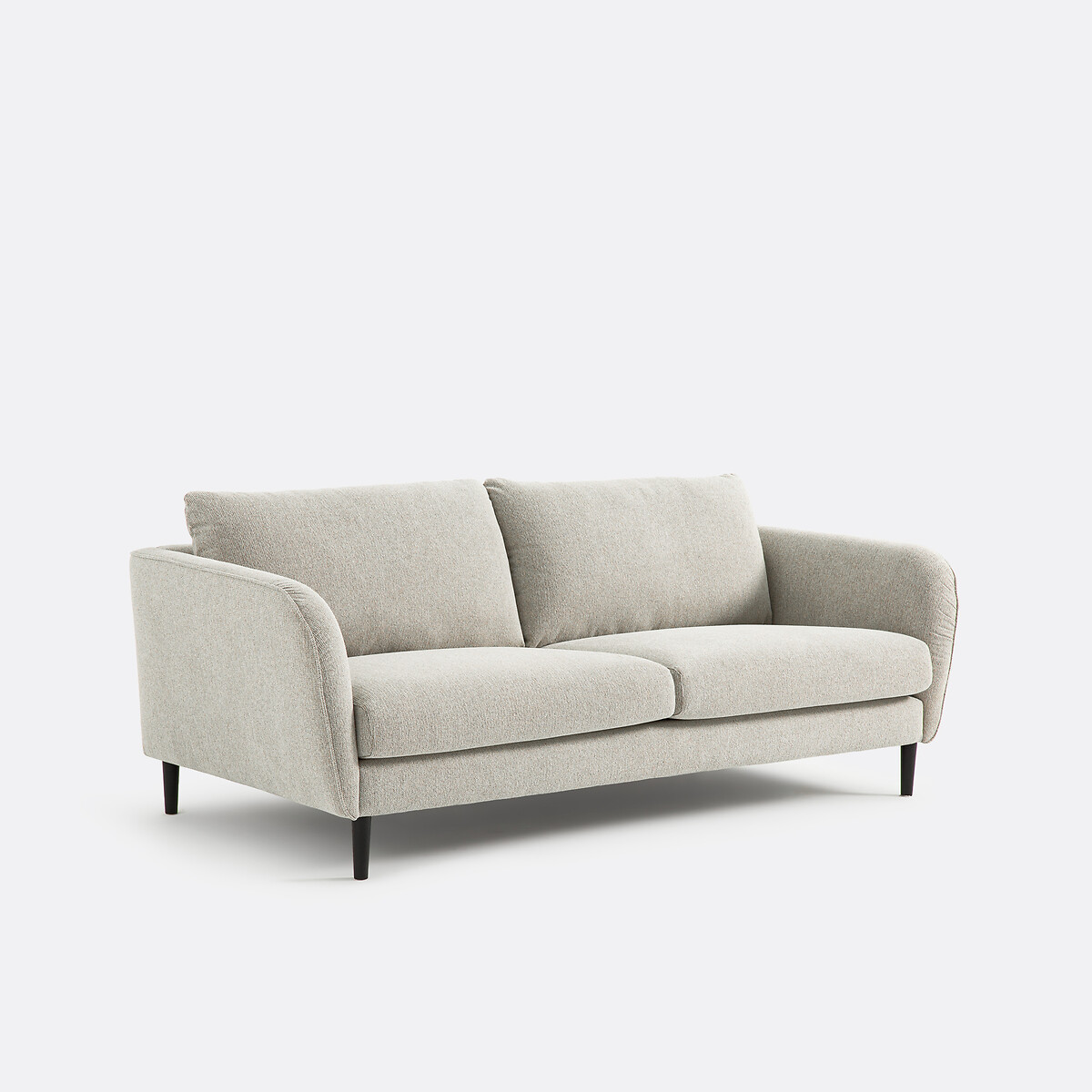LA REDOUTE INTERIEURS<br>Sofá de 3 ou 4 lugares, tecido texturizado com pintas, Amy