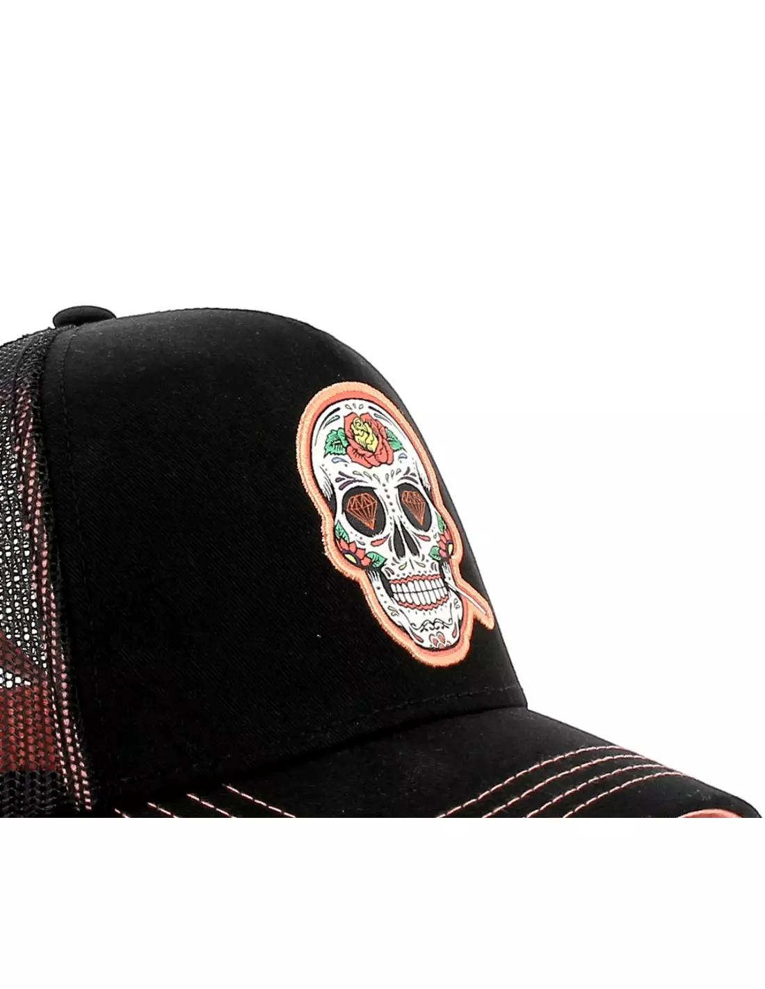 CAPSLAB Casquette Chupa Chups Skull Fluo - Casquettes Noirrose