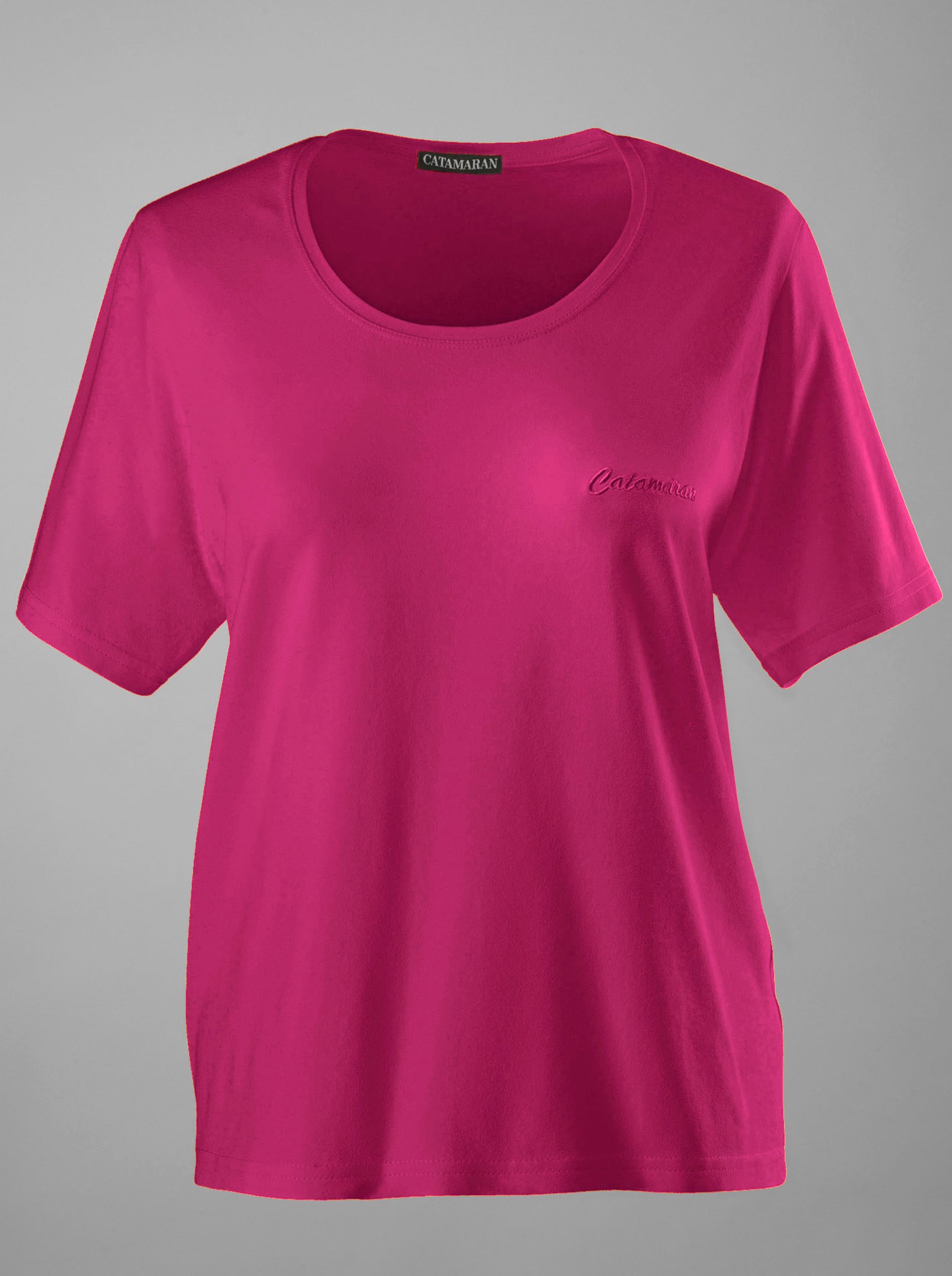 Catamaran Sports Sportshirt in schwarz + pink