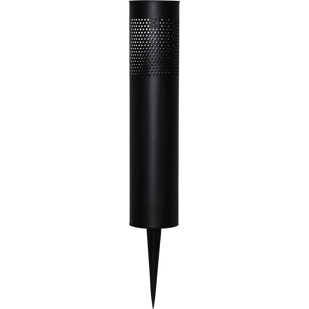 LED-zonnepadverlichting Blace in zwart 0,06W IP44 met schemersensor en grondpen 390mm