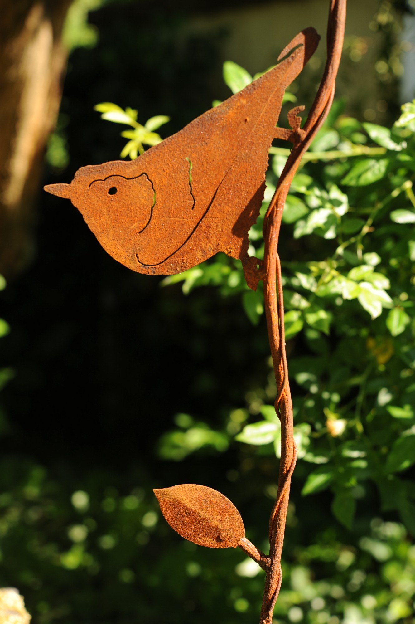 Gartenstecker 'Kleiber', rostbraun, T 1 cm, B 16 cm, H 90 cm günstig bestellen
