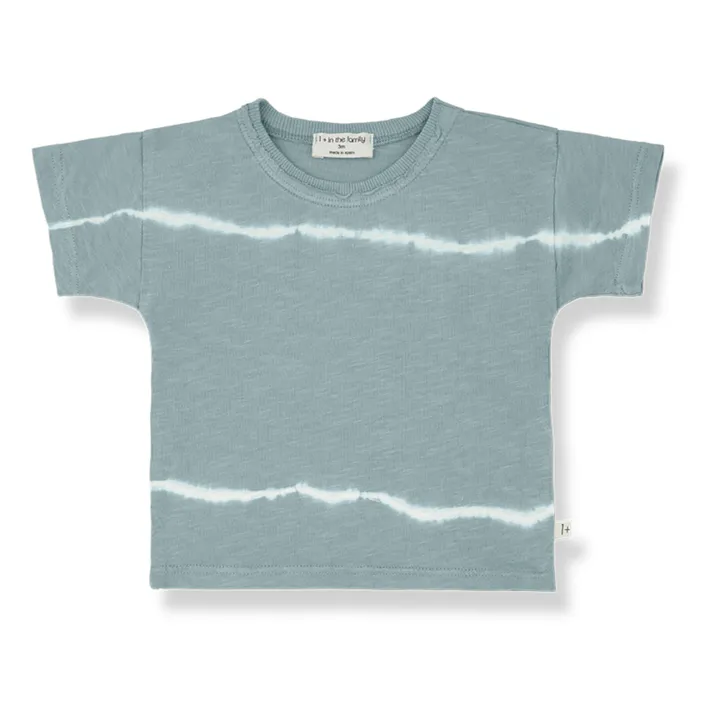 1+ in the family T-Shirt Tye and Die Bobby | Bleu gris