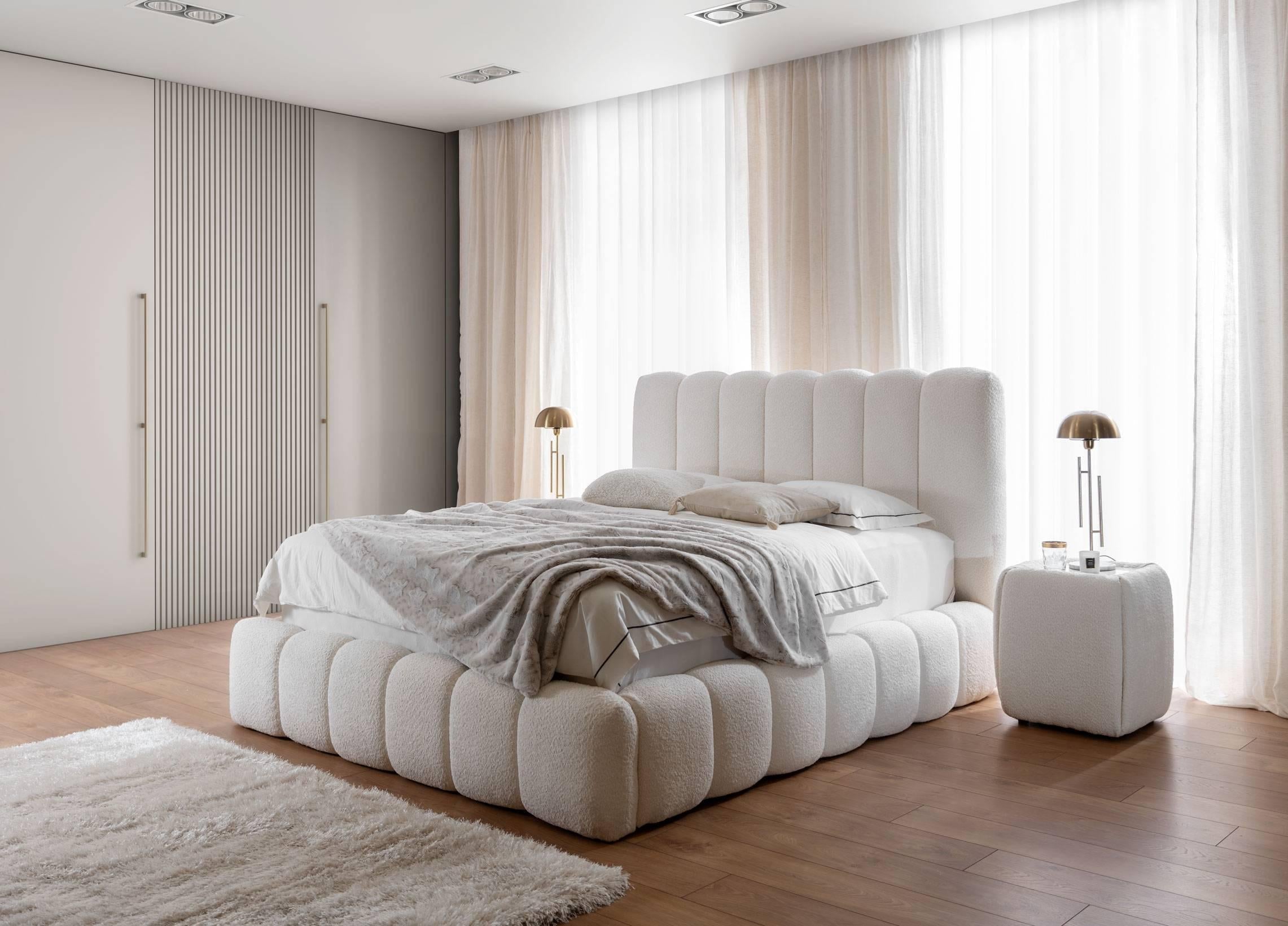 by fonQ Dawn Bedframe met Opbergruimte - 180 x 200 cm - Ivoor