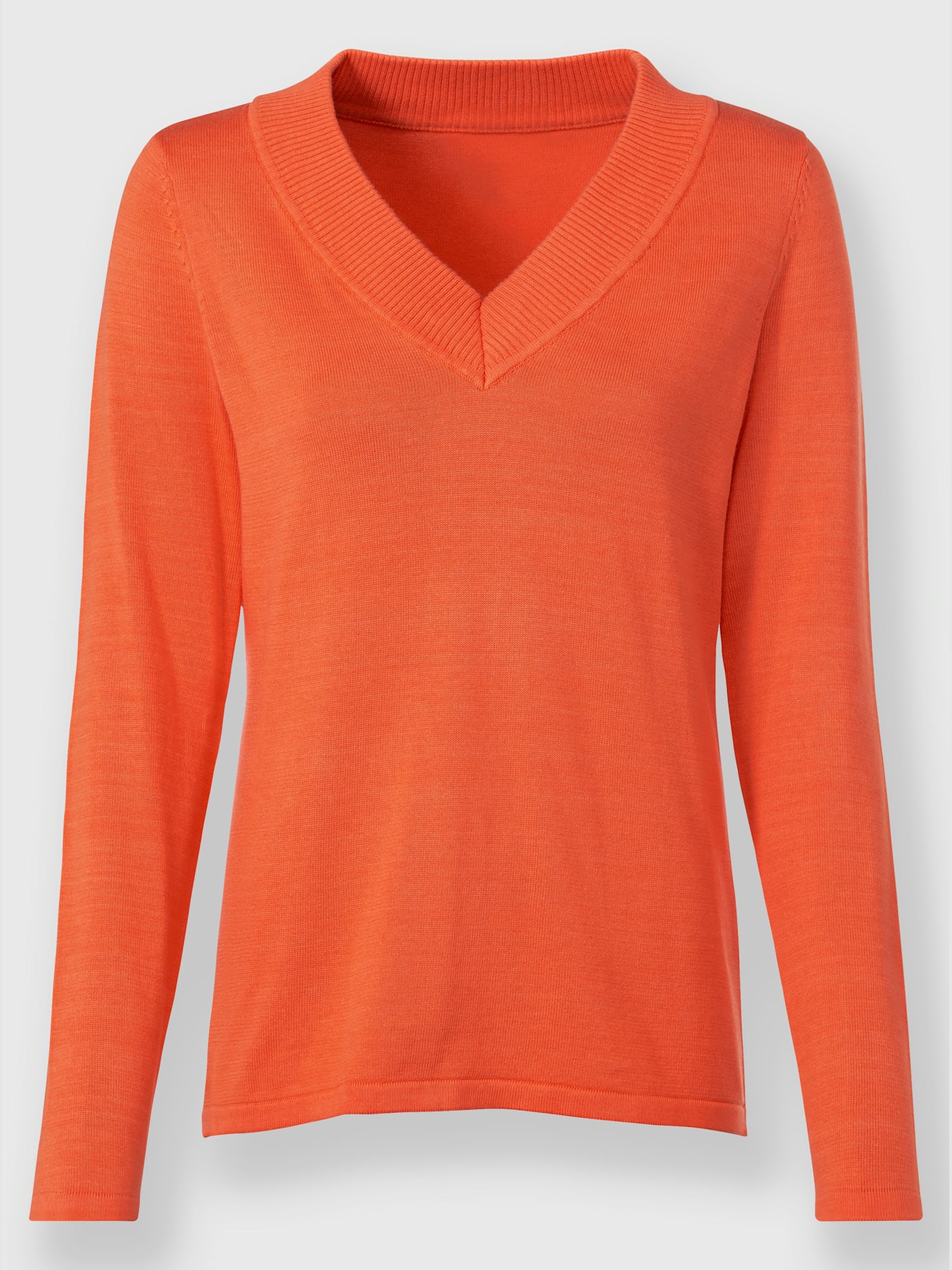 Joli pull basique à encolure en v