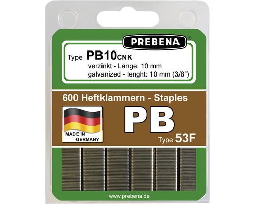 Nietjes Prebena Type PB10CNK-B 600 stuks