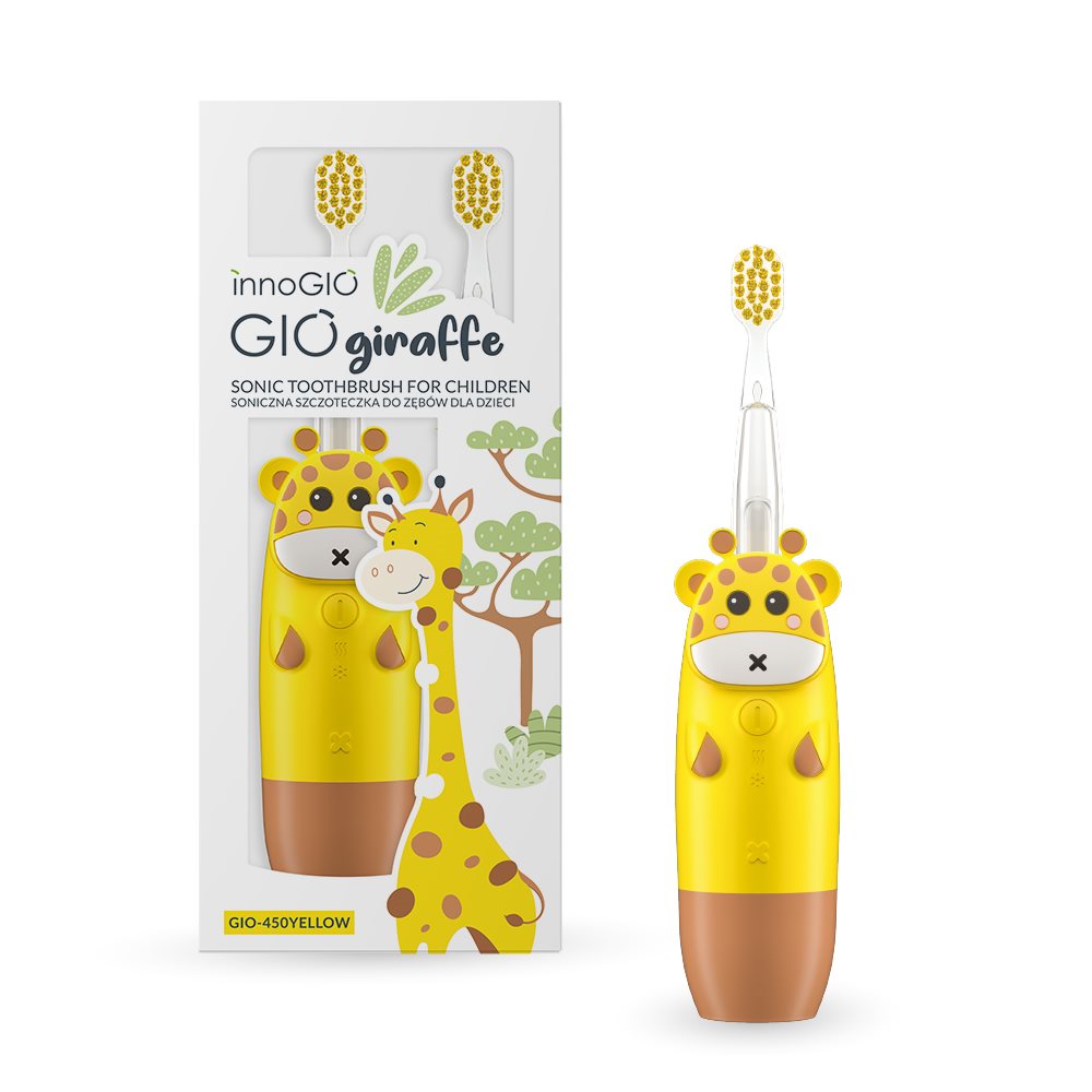 INNOGIO Sonic Zahnbürste Giraffe gelb 1 Stk