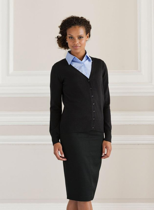 Russell Europe R-715F-0 - Ladies’ V-Neck Knitted Cardigan