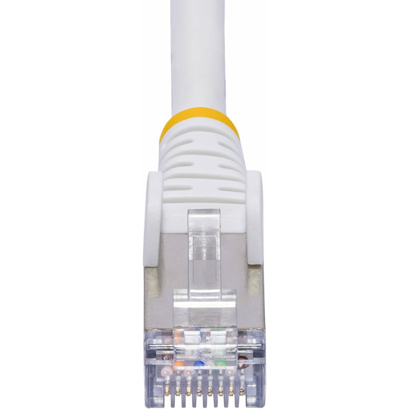 StarTech.com Câble Ethernet CAT8 Blanc de 10m, RJ45 Snagless, 25G/40G, 2000MHz, 100W PoE++, S/FTP, Fil de Cuivre Pur 26AWG, LSZH, Cordon de Raccordement Réseau Blindé avec Serre-Câble, Testé par Fluke Channel
