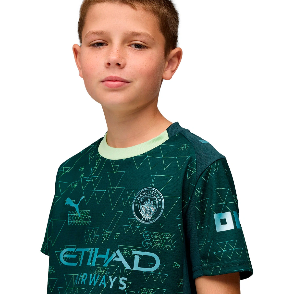 Camisola Puma Manchester City Quarto Equipamento 2025-2026 Criança