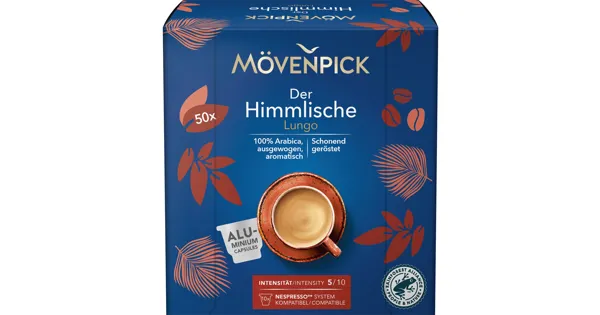 Mövenpick Kaffee Lungo der Himmlische 50 Kapseln