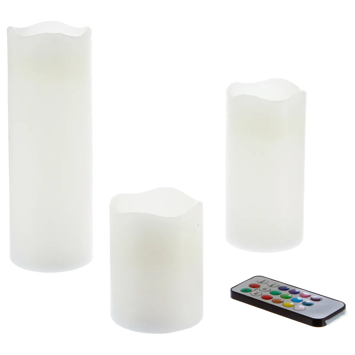 Atmosphera, Createur D'Interieur Atmosphera Coffret Bougies LED Beige (x3)