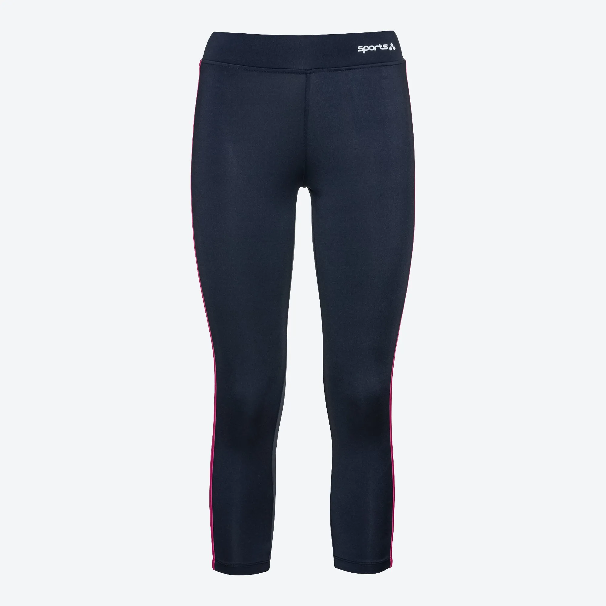 Damen-Sportleggings mit Kontrast-Streifen