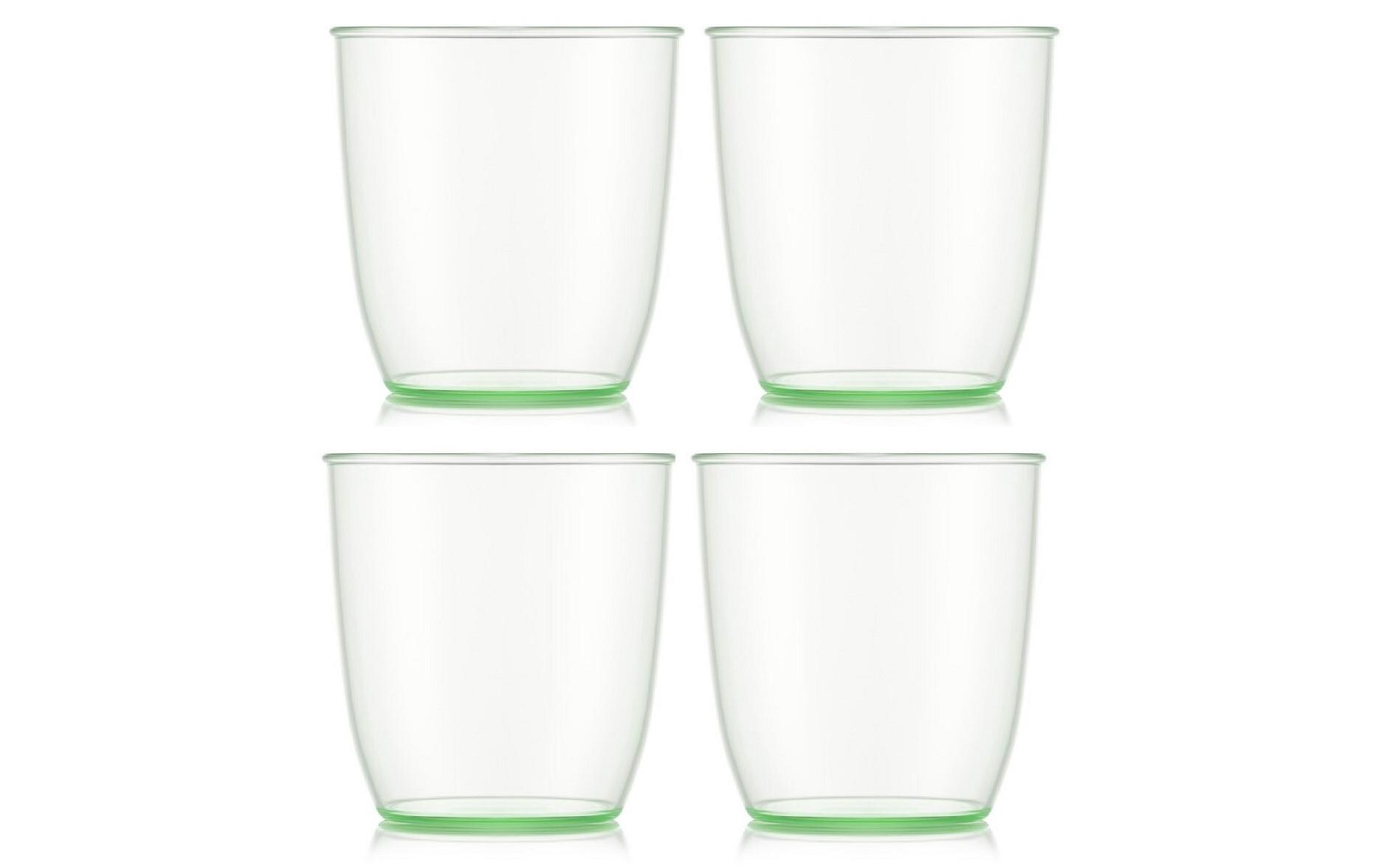 Outdoor-Becher Kvadrant 200 ml, Grün, 4 StückTrinkbecher Set