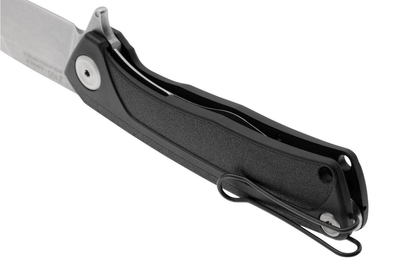 ANV Knives Z100 BB VZ100-051 Stonewashed Sleipner, Black GRN, zakmes