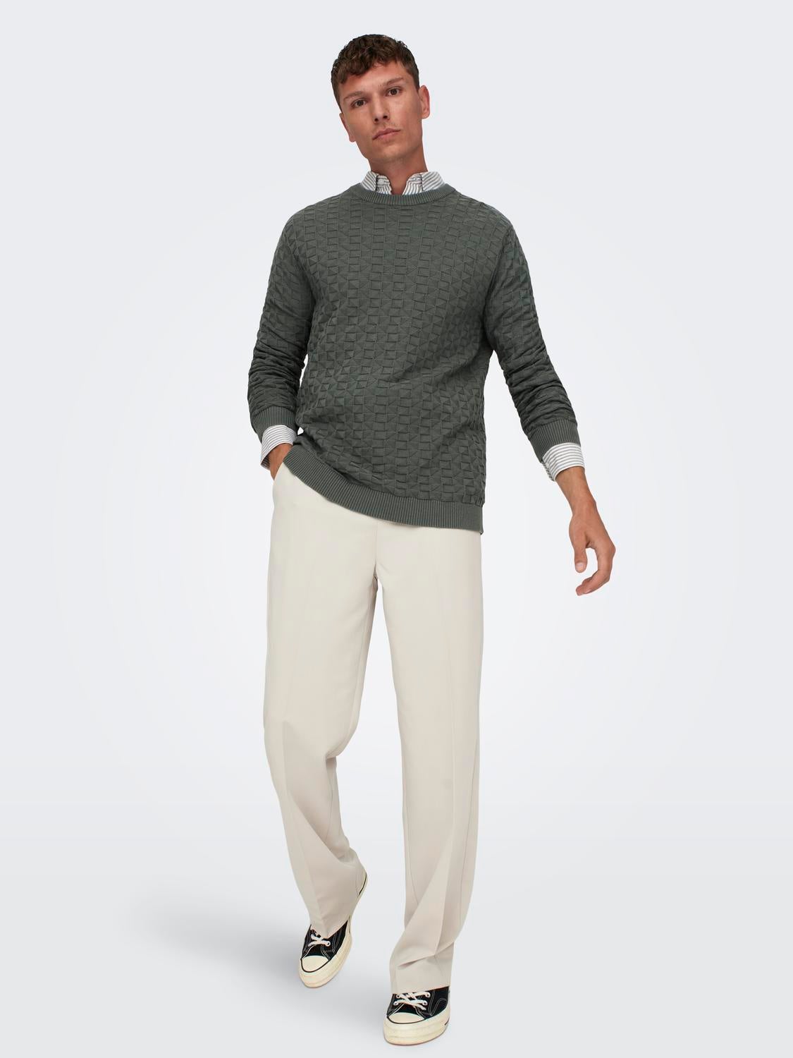 ONSKALLE Pullover Castor Gray