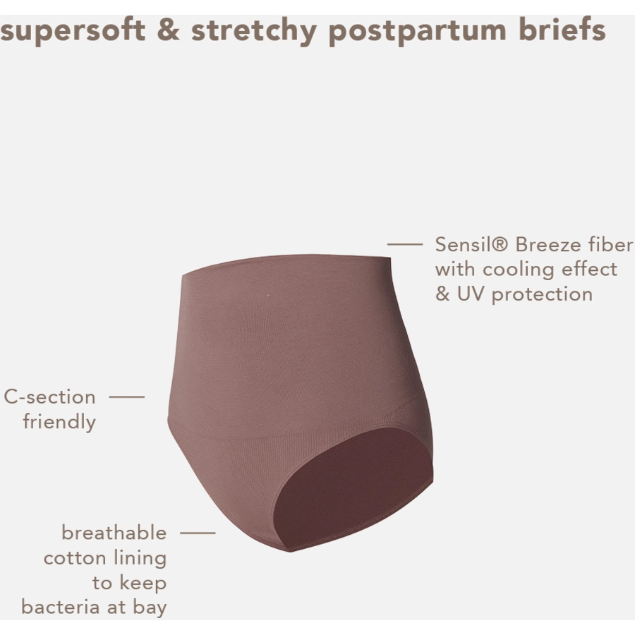 Noppies Nahtloser Slip Lee post partum Sensil® Breeze Deep Taupe