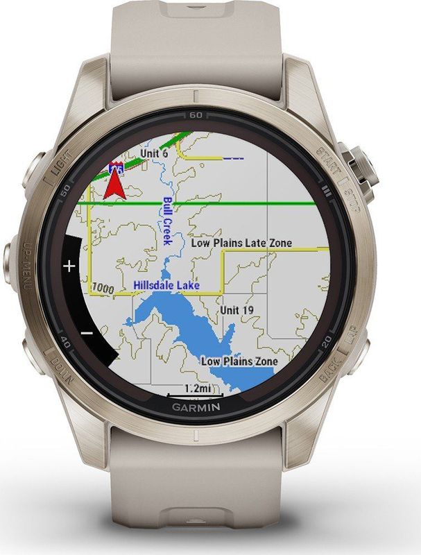 Garmin - Fenix 7S Pro Sapphire Solar - Smartwatch - Beige