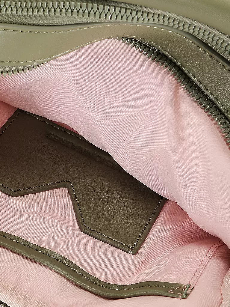 LES VISIONNAIRES Ledertasche - Umhängetasche EMILY SILKY  dunkelgrün