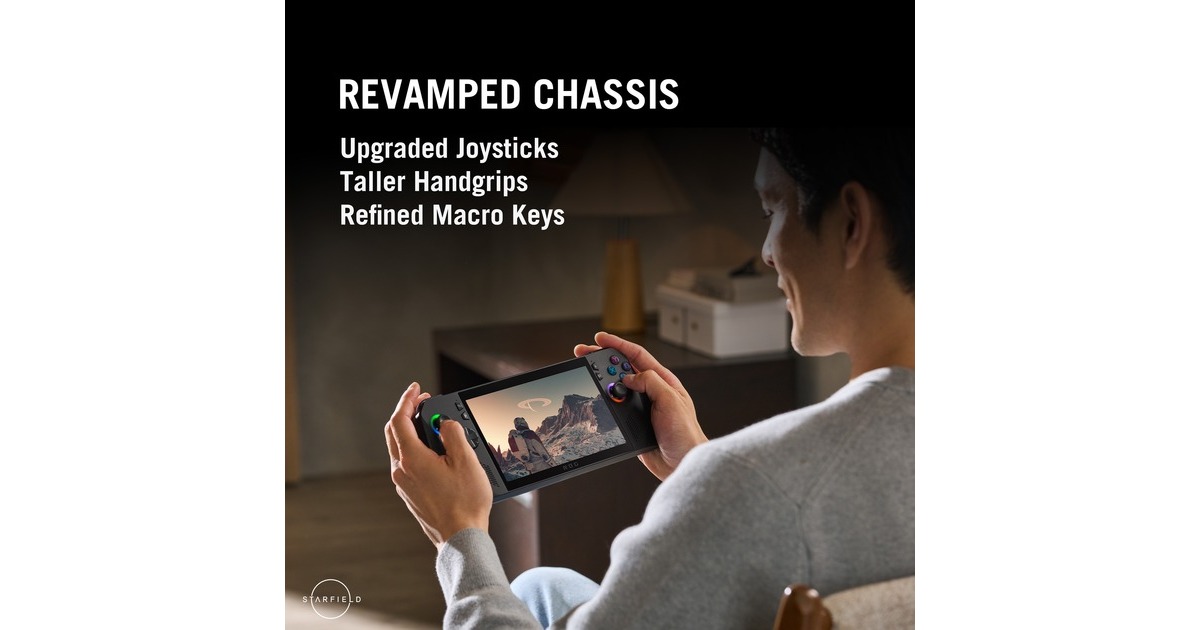 ASUSROG Ally X (RC72LA-NH007W) handheld game console  (Zwart, 24 GB | 1 TB | Wi-Fi 6E | BT | Win 11 | 120 Hz, Tweedekans)