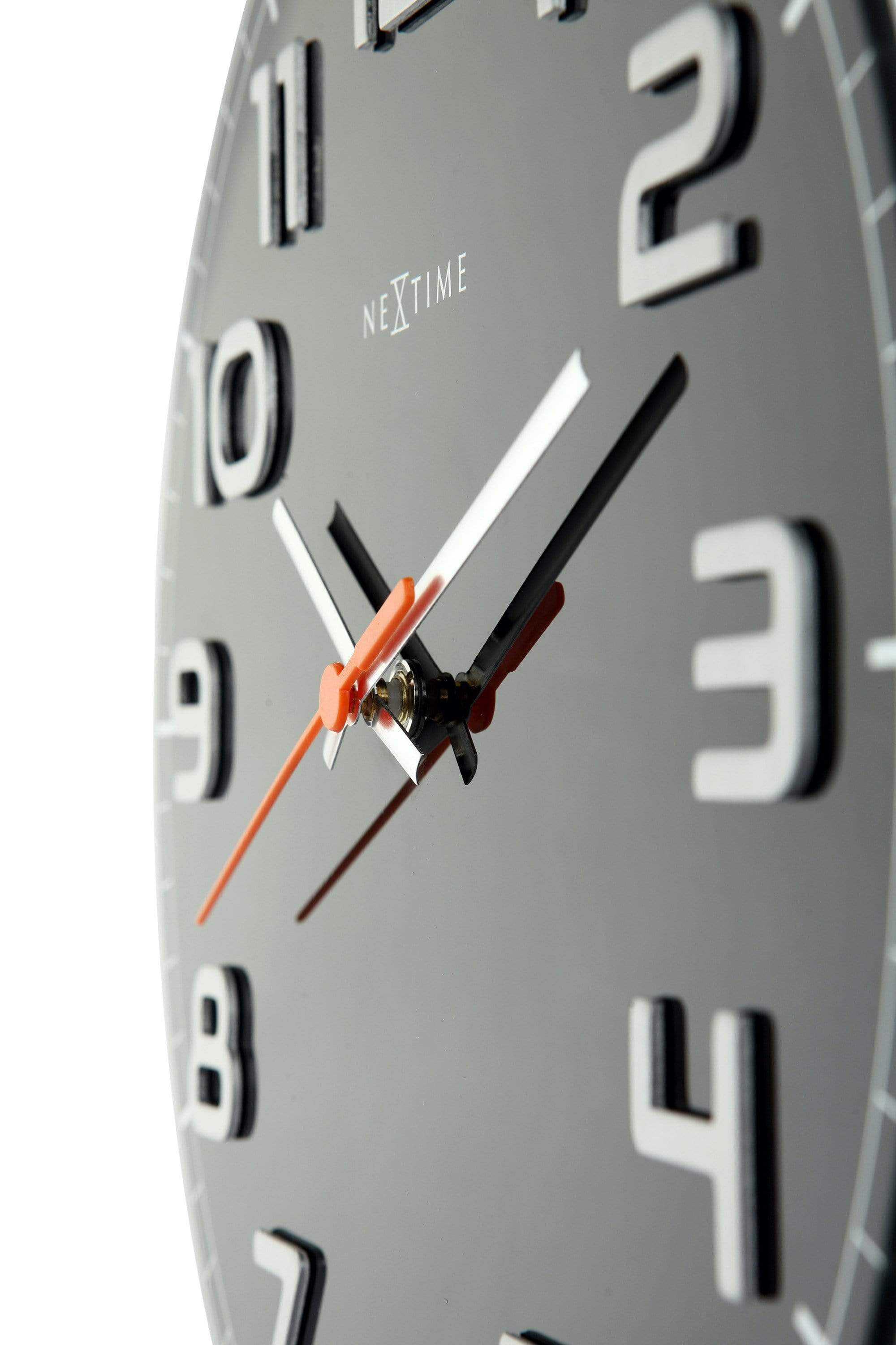 NeXtime - NeXtime - Wandklok - 30 x 3.5 cm - Glas - Zwart - 'Classy