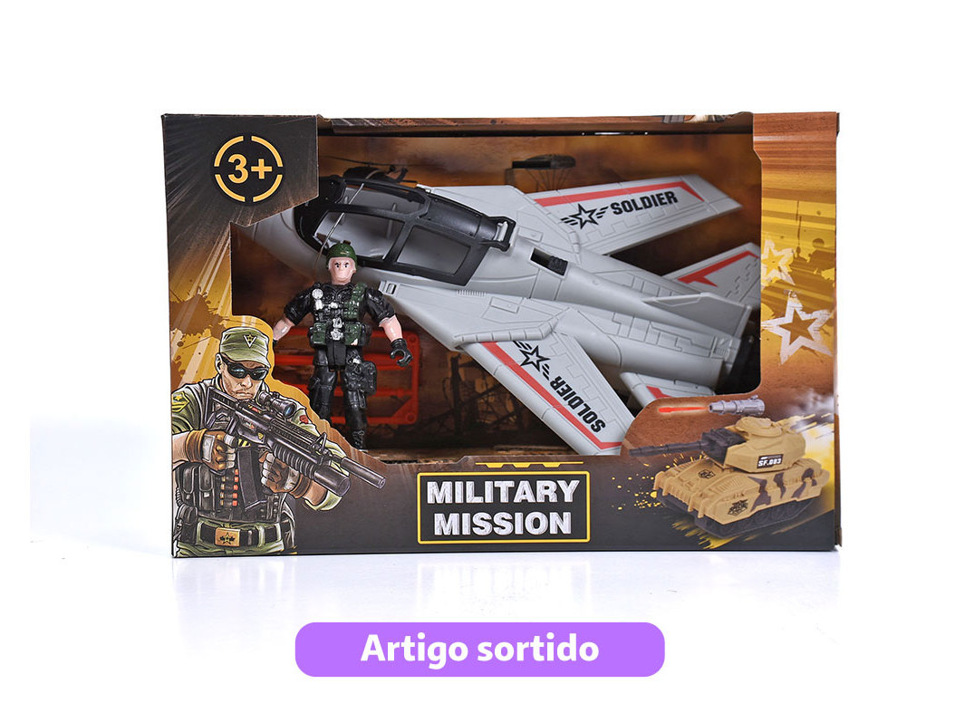 MISSÃO MILITAR SET 4 PEÇAS MODELOS SORTIDOS
