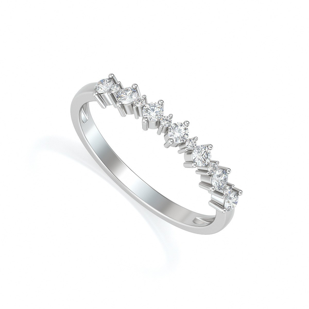 Alliance Or 750 Blanc Diamants 1.70grs