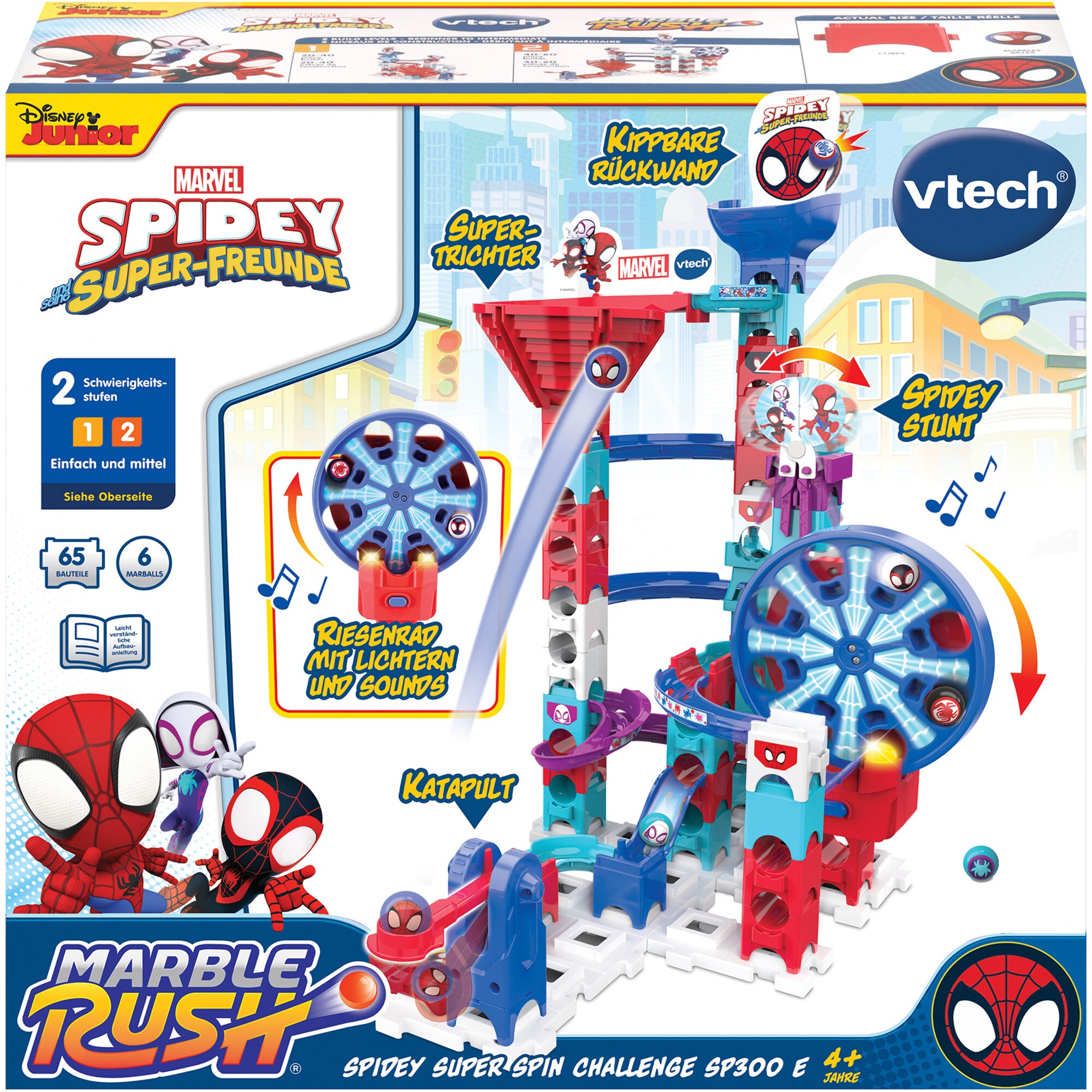 Vtech Bahn Marble Rush - Spidey Super Spin Challenge SP300E