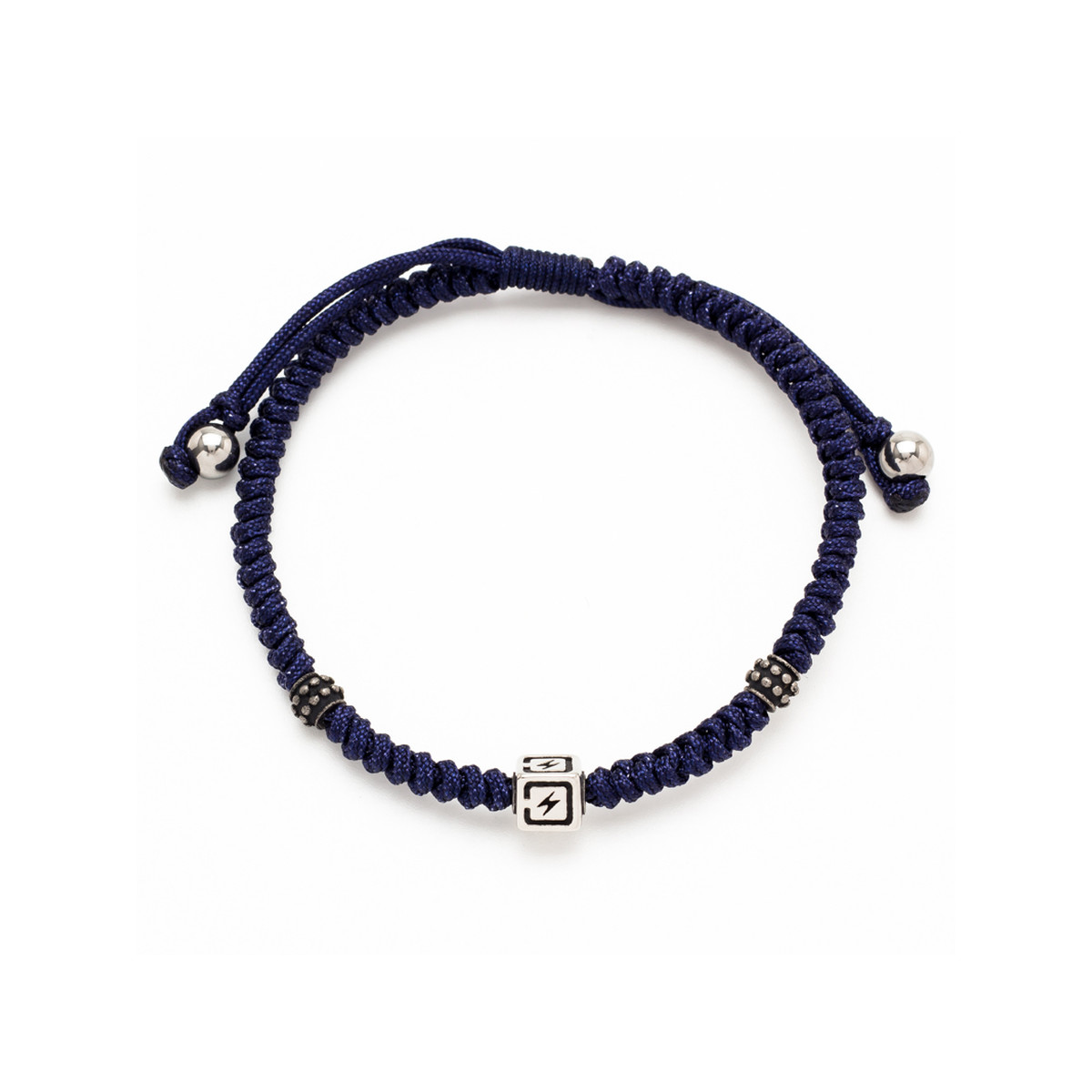 Bracelet cordon bleu marine