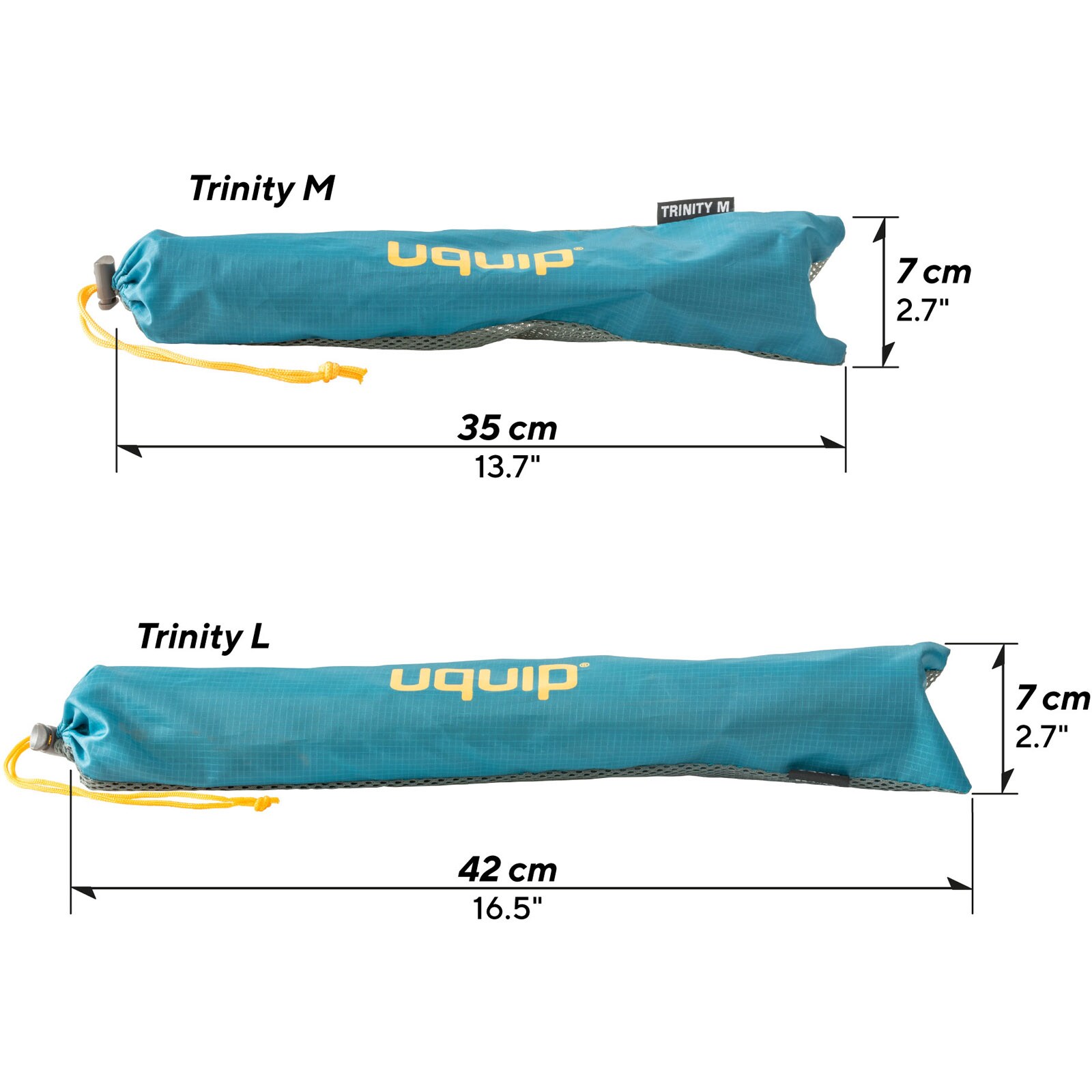 UQUIP Leichtgewichtshocker Trinity L Mini Dreibein Hocker Campinghocker 150 kg Farbe: Grey/blue