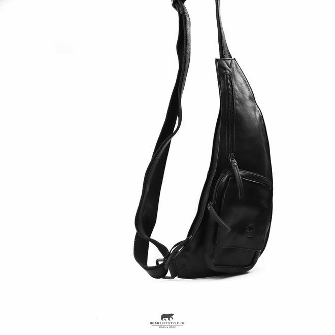 Bear Design Callisto Pelle Crossbody Tas Han Zwart CP1817