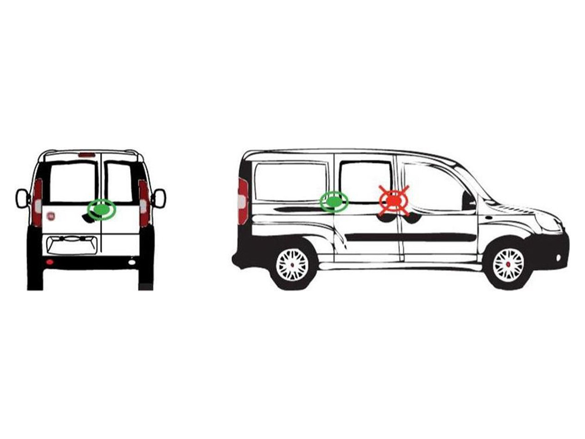 Blackstone Silver COMBO set van 2 bestelwagen sloten