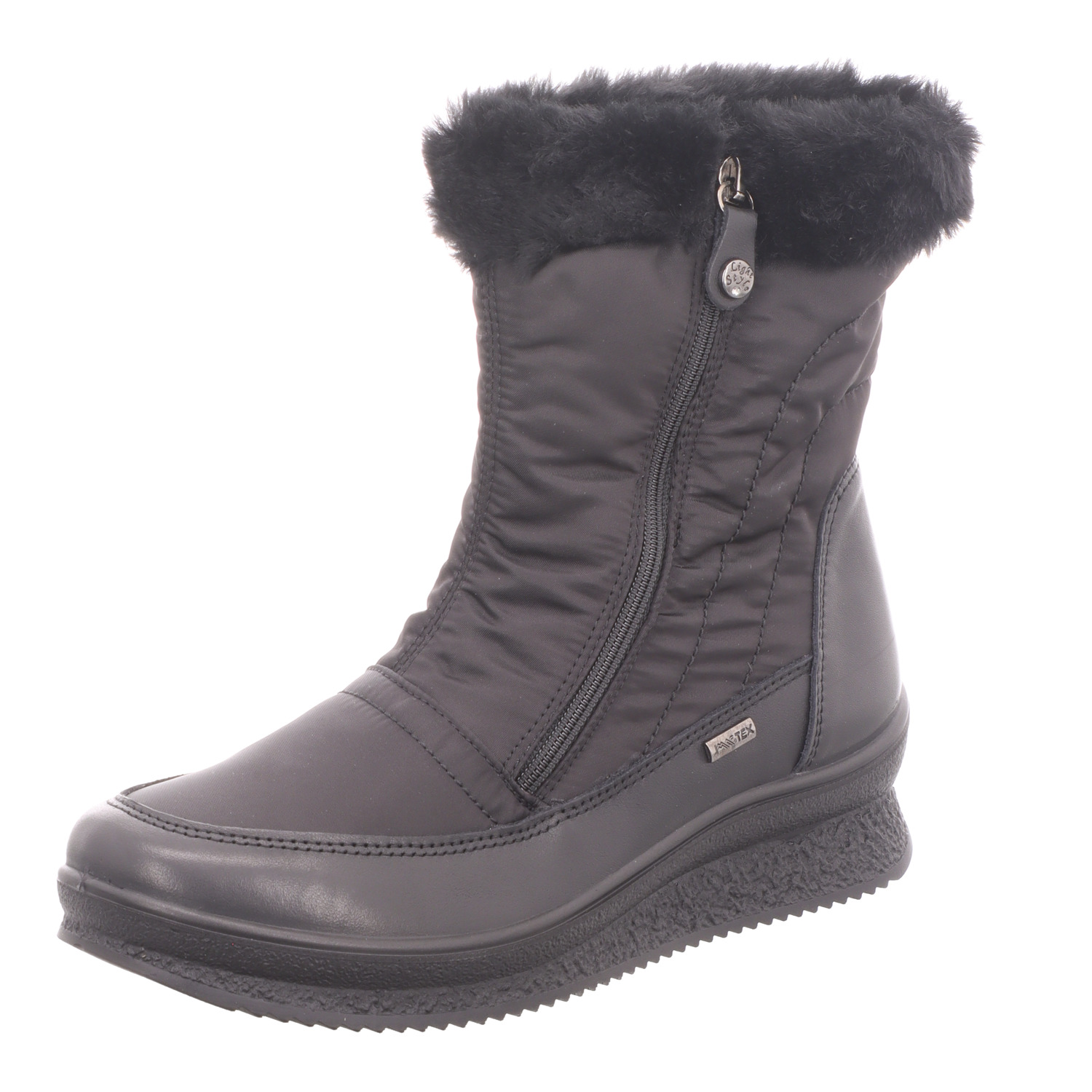 Scarbella Damen-Outdoor-TEX-Stiefel-Winterstiefel-Schneestiefel gefüttert Schwarz