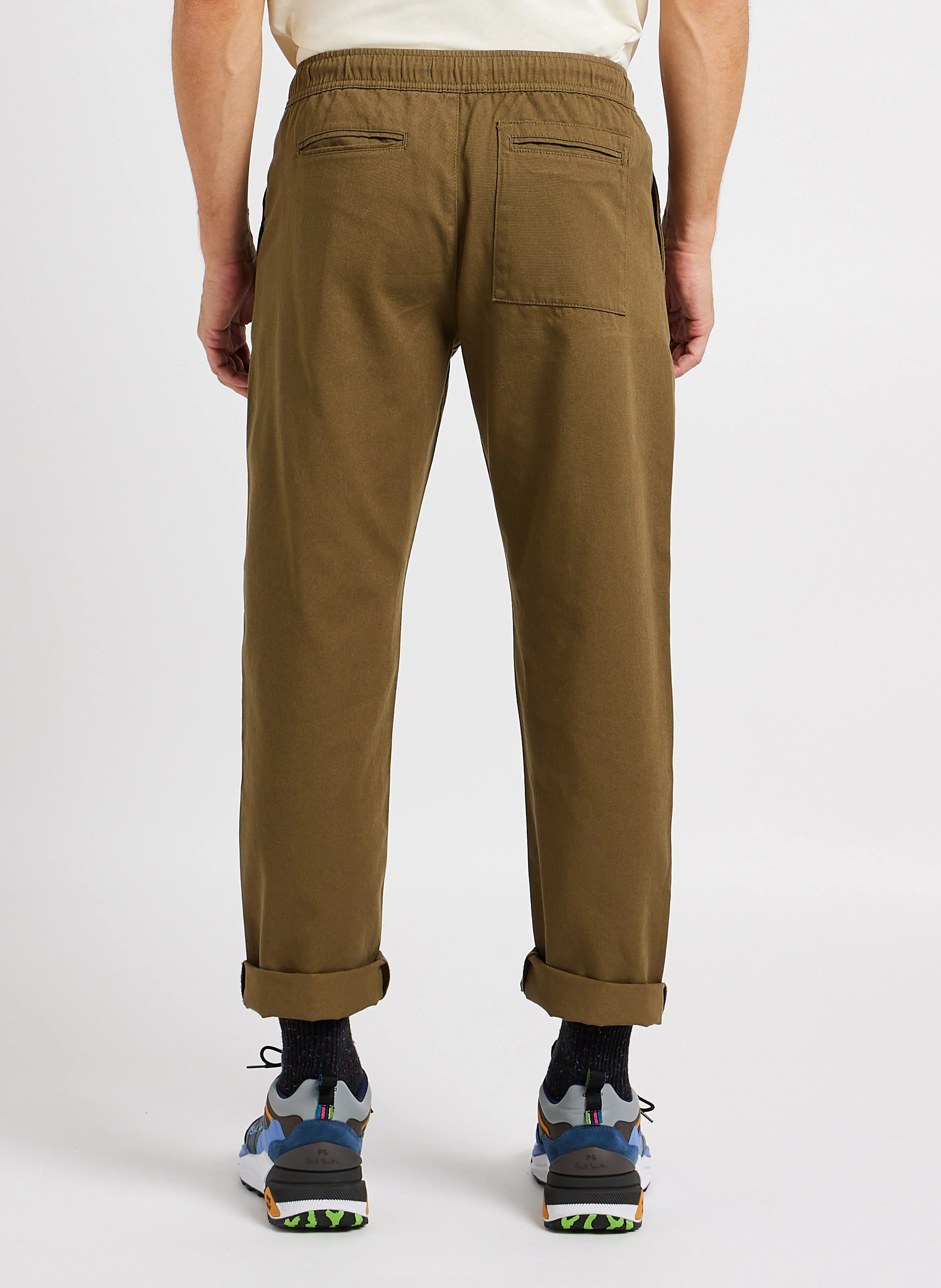 Pantalon droit en coton biologique| Vert