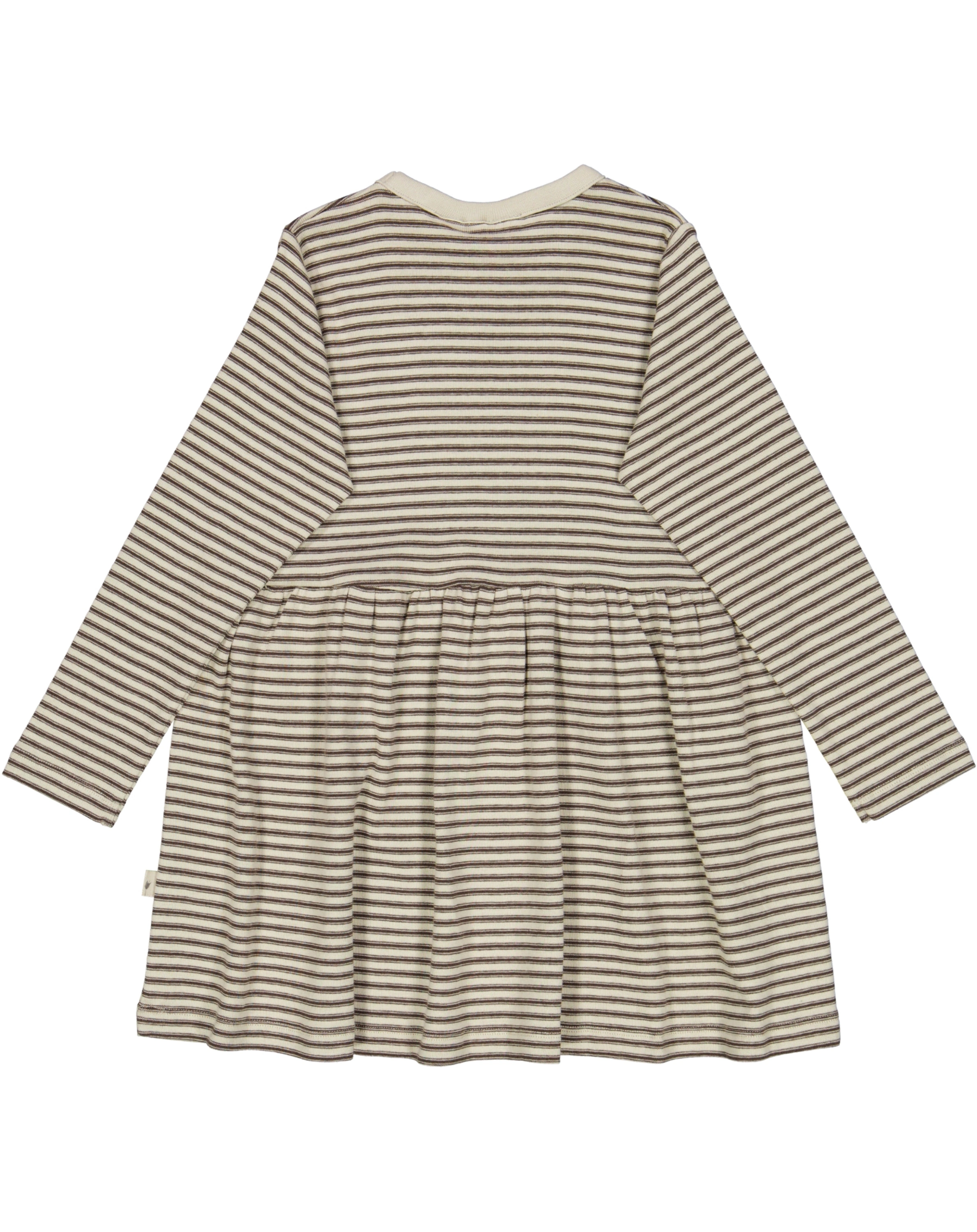 Langarm-Kleid BERRY gestreift in mulch