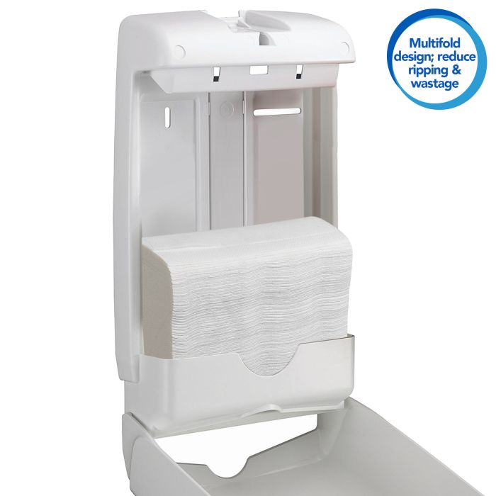 Scott 5856 16 stuks (1760st) Slimfold Handdoeken 1-Laags M-vouw wit (5856)