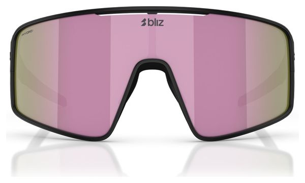 Lunettes Bliz P001S Noir Mat - Ecran Marron/Rose