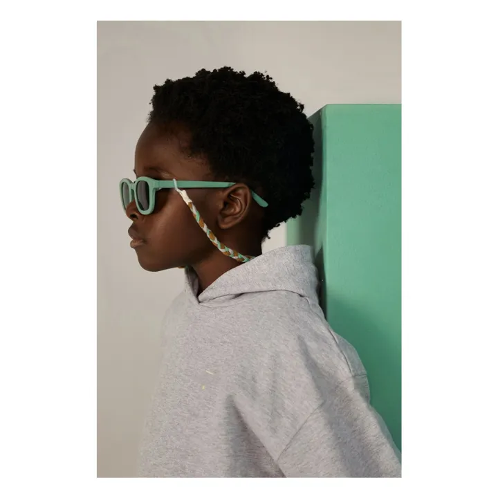 Cream Lunettes De Soleil Arrondies Cream x Gray Label | Vert