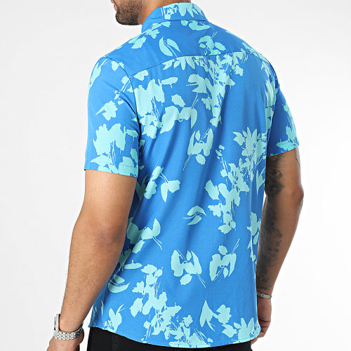 Chemise Manches Courtes Bleu Clair