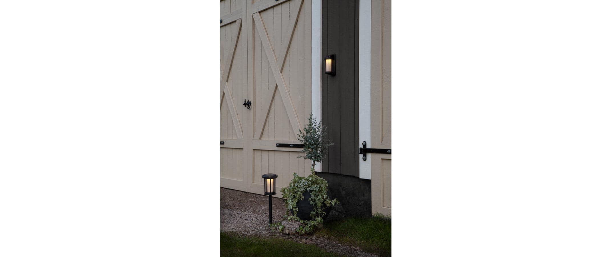 Gartenlicht Solar Bollard Alippa, 44 cm, SchwarzSolarpollerleuchte