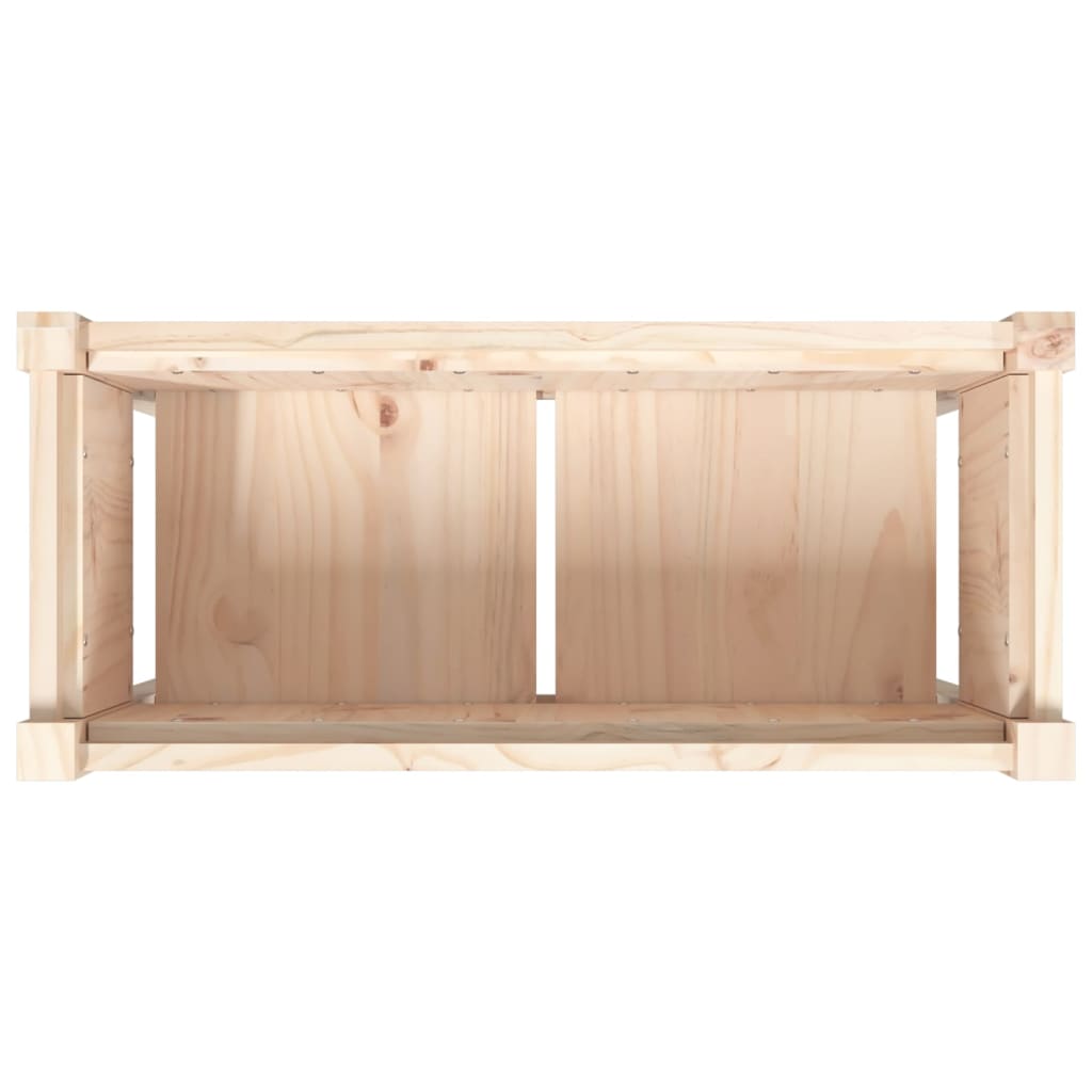 Jardinières 2 pcs avec pieds bois de pin massif