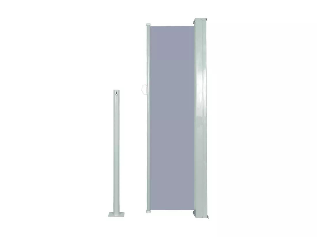 Auvent latéral rétractable 120 x 300 cm Gris