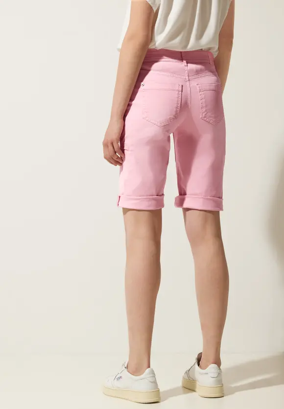 Casual Fit Jeansbermuda - light berry soft washed