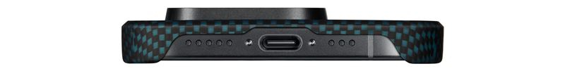 iPhone 15 Pro Max MagEZ 5 Case Fusion Weaving MagSafe Aramid Schutzhülle (KI1501MOM) - Moonrise (Blau / Schwarz)