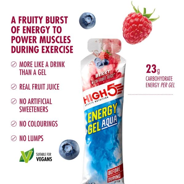 High5 Aqua Berry EnergyGel, 66gr